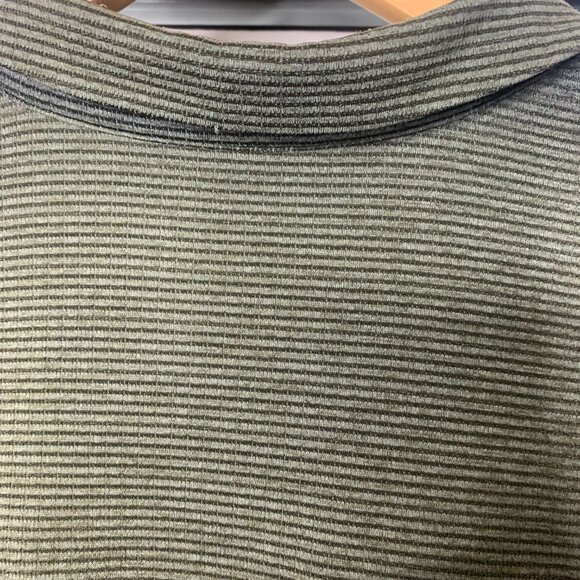 Nike Men’s Aeroreact Golf Polo – Olive Green with Black Pinstripe – Size Large - Picture 7 of 12